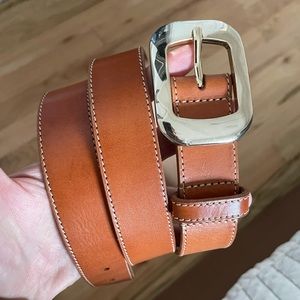 APC Camel belt with gold buckle